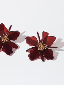 PARFOIS Pendientes Flor Azul Discount