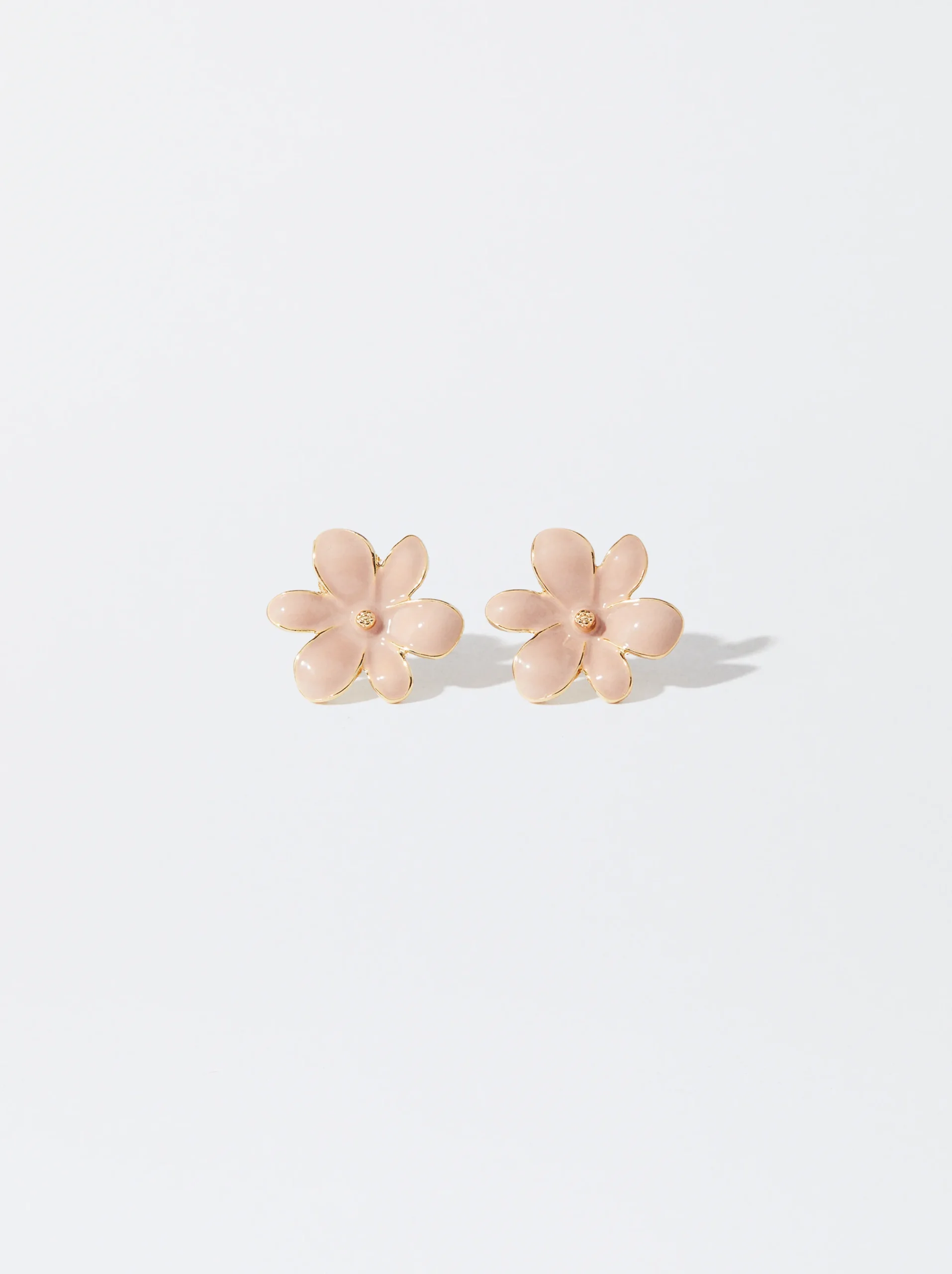 PARFOIS Pendientes Flor Rosa Hot