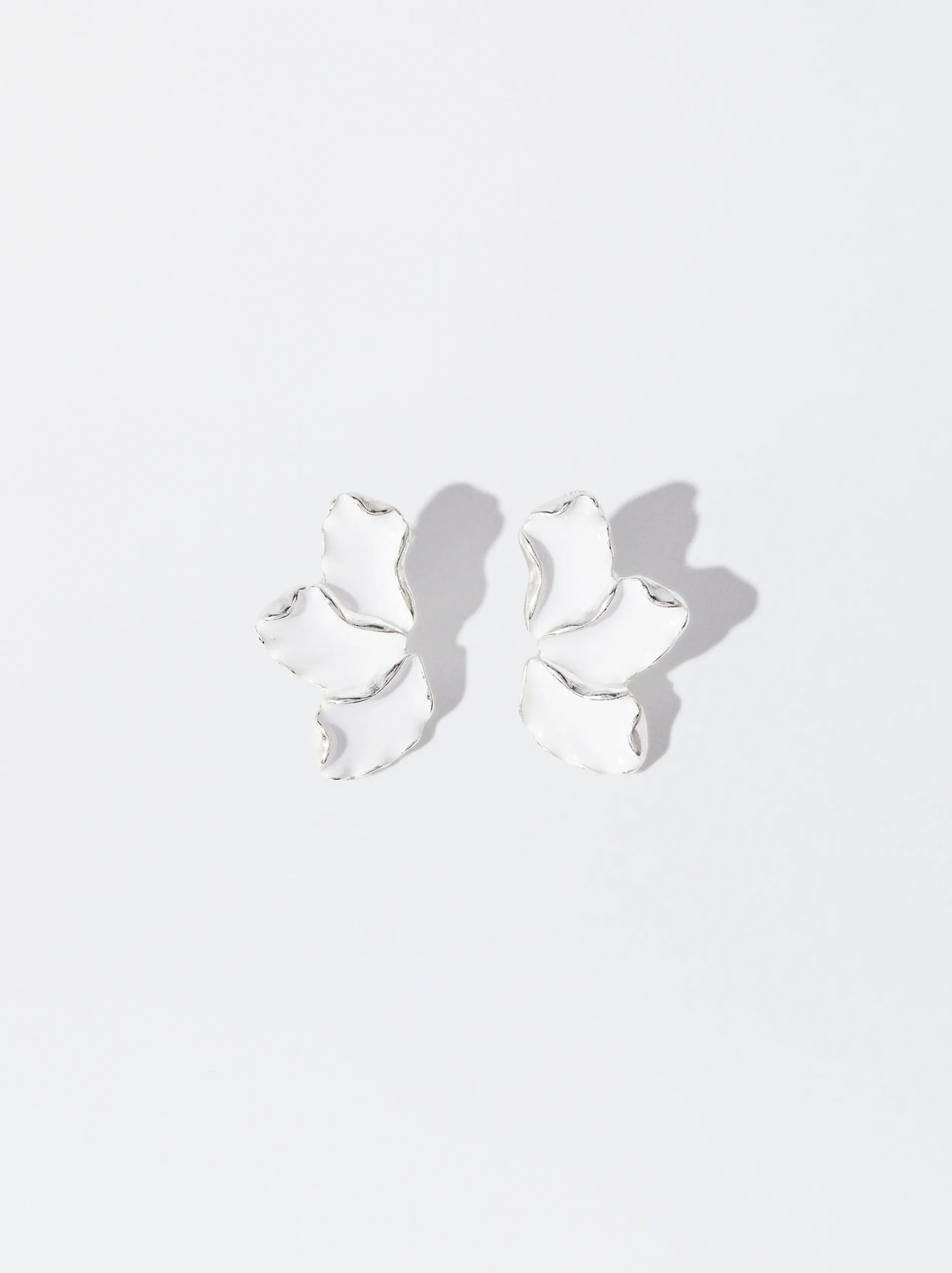 PARFOIS Pendientes Flor Blanco Cheap