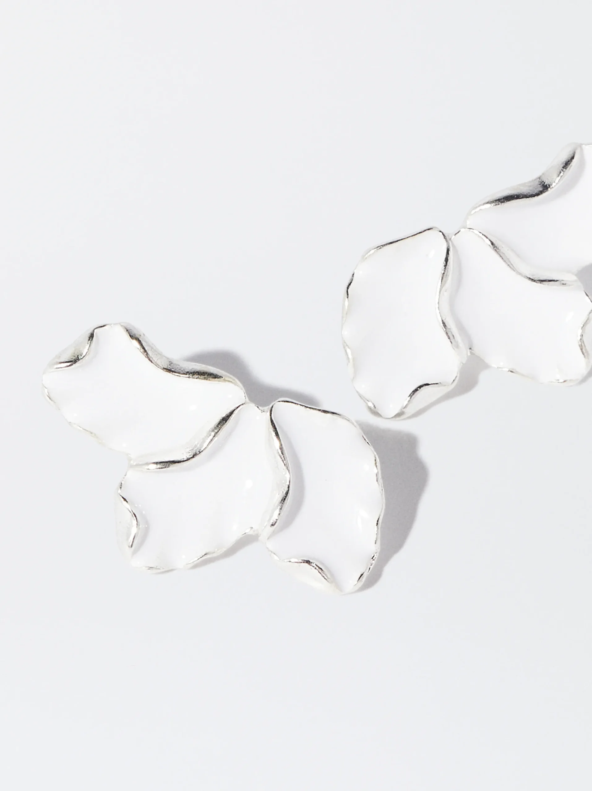 PARFOIS Pendientes Flor Blanco Cheap