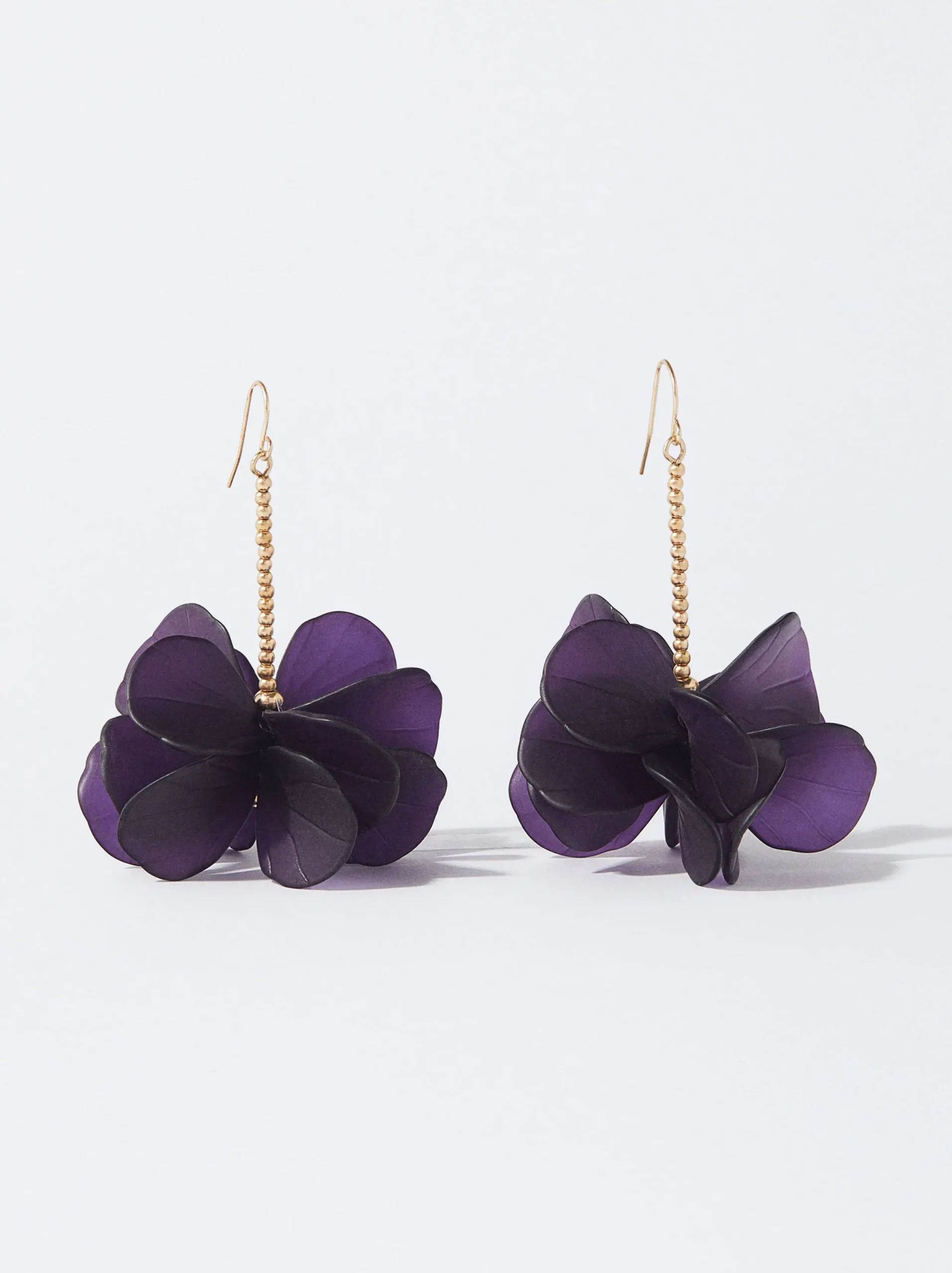 PARFOIS Pendientes Flor Violeta New