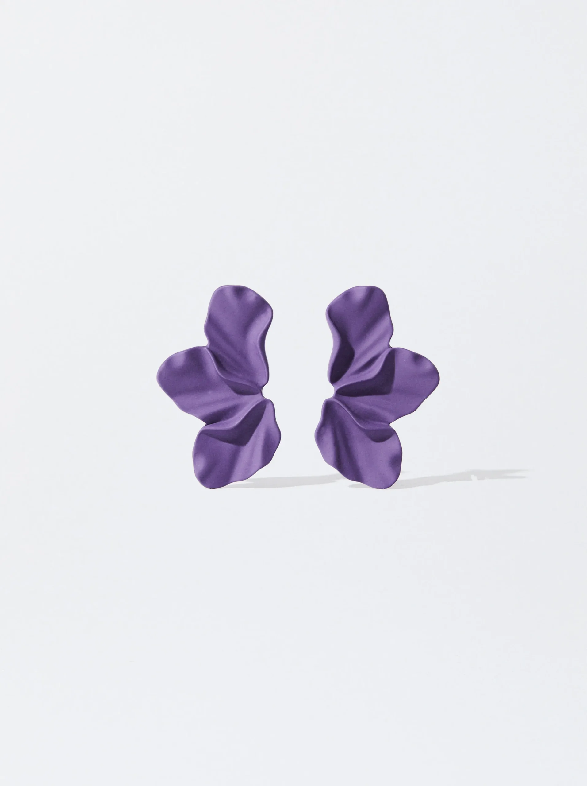 PARFOIS Pendientes Flor Burdeos Discount
