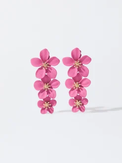 PARFOIS Pendientes Flor Rosa Clearance
