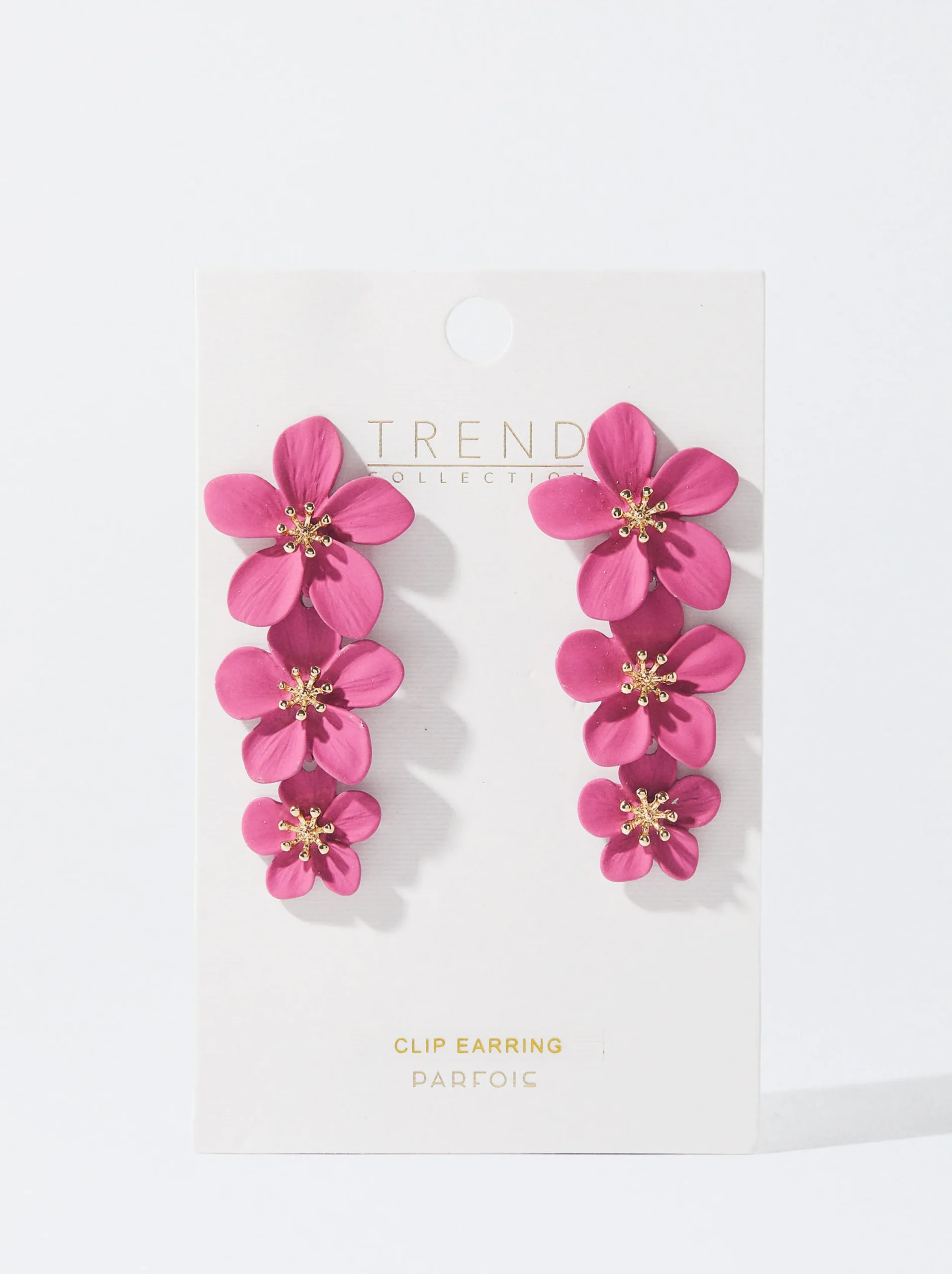 PARFOIS Pendientes Flor Rosa Clearance