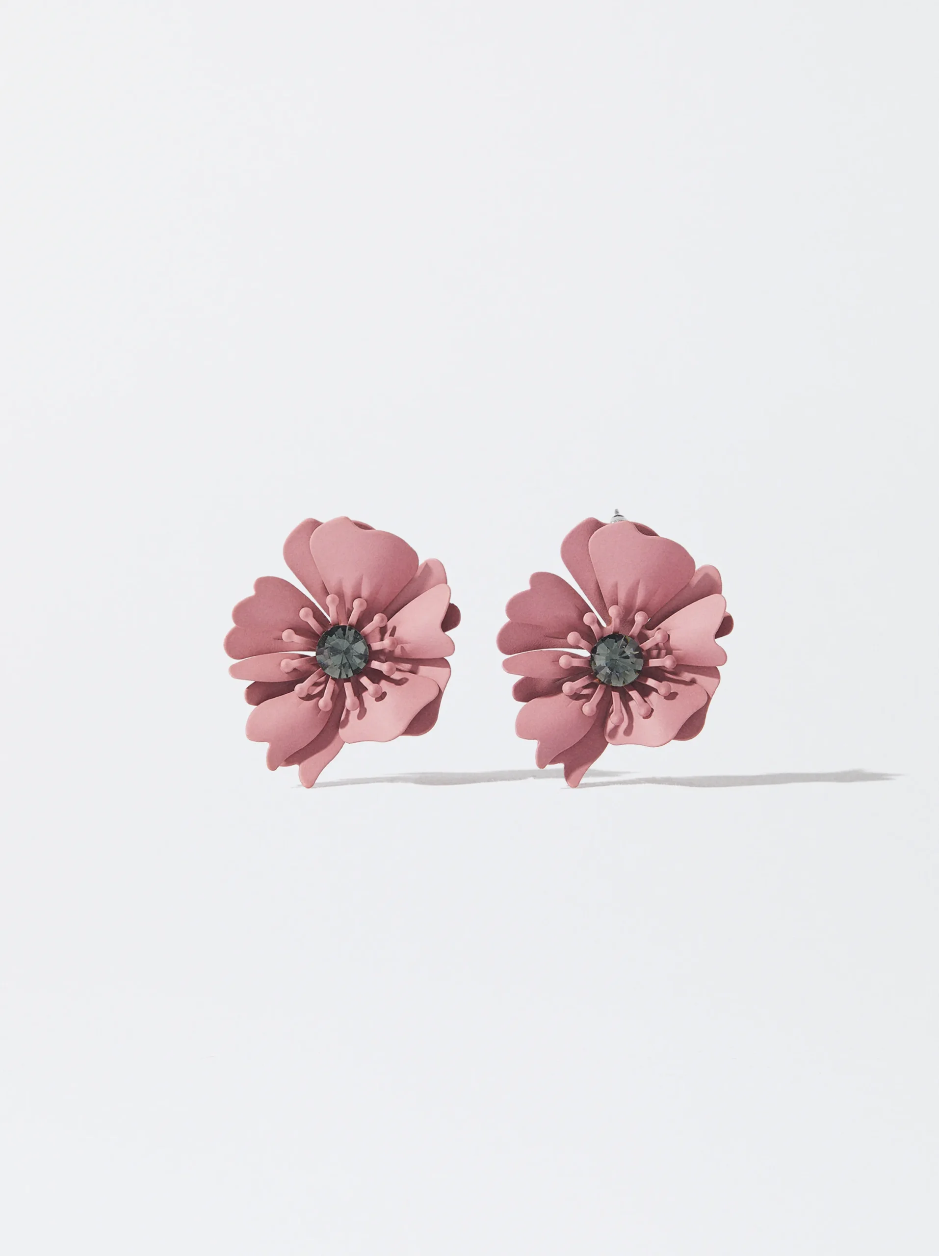 PARFOIS Pendientes Flor Con Cristal Naranja Best
