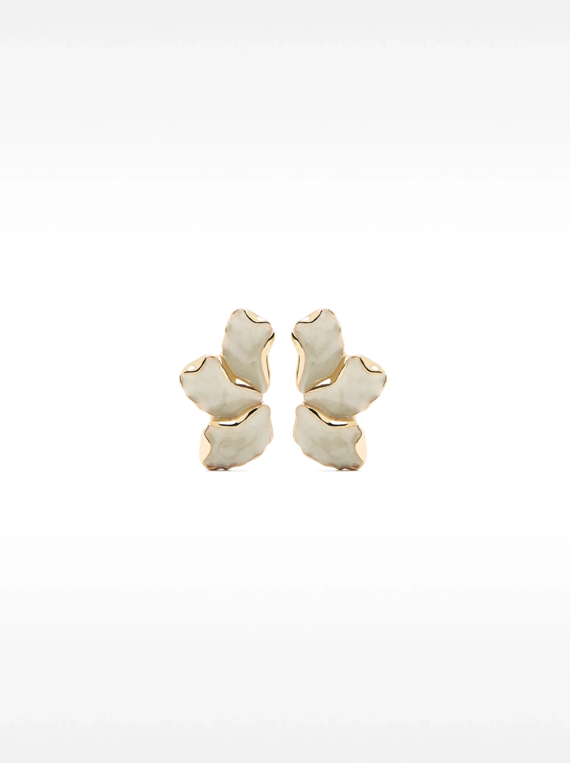 PARFOIS Pendientes Flor Esmaltados Dorado Cheap