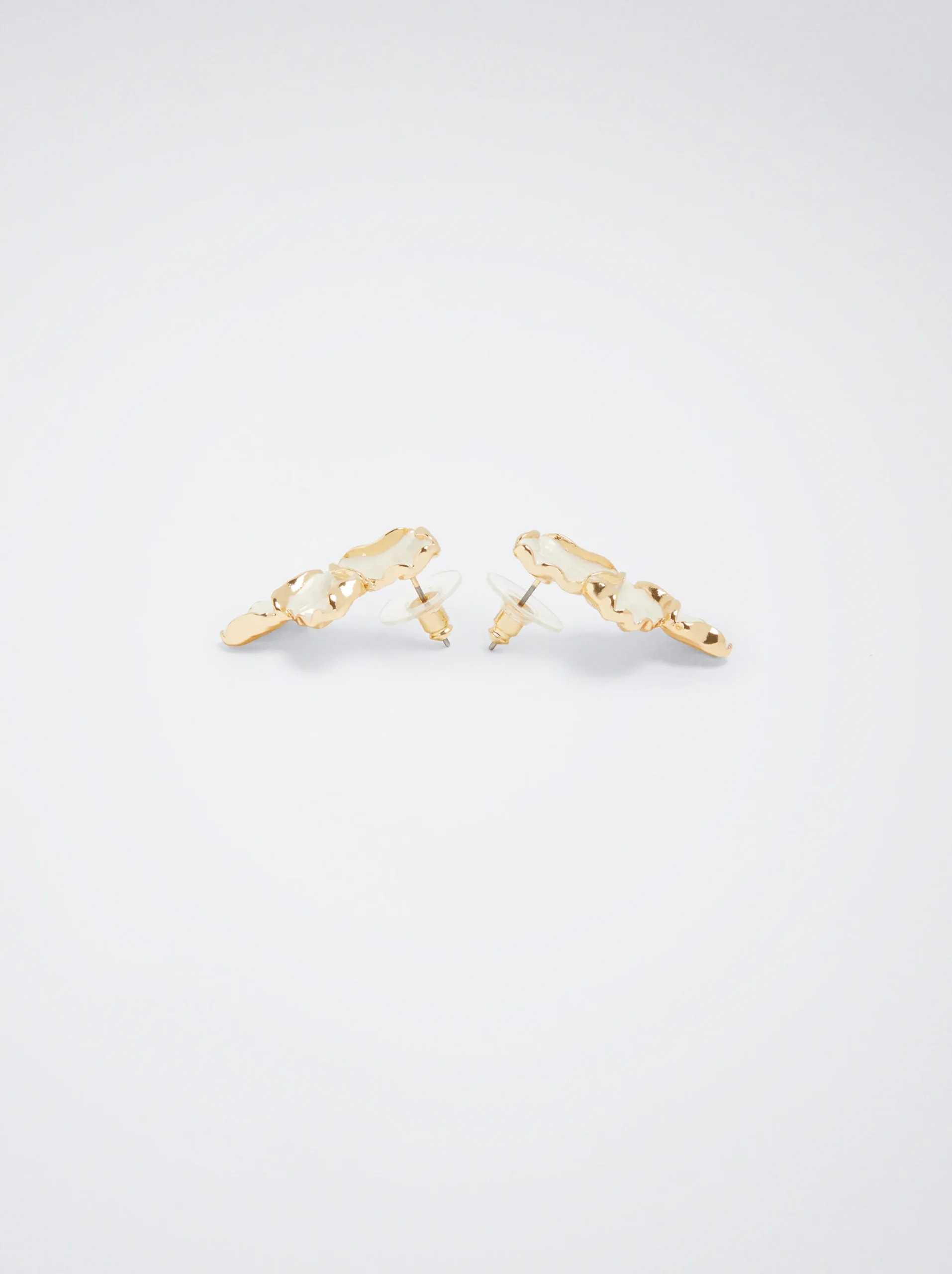 PARFOIS Pendientes Flor Esmaltados Dorado Cheap