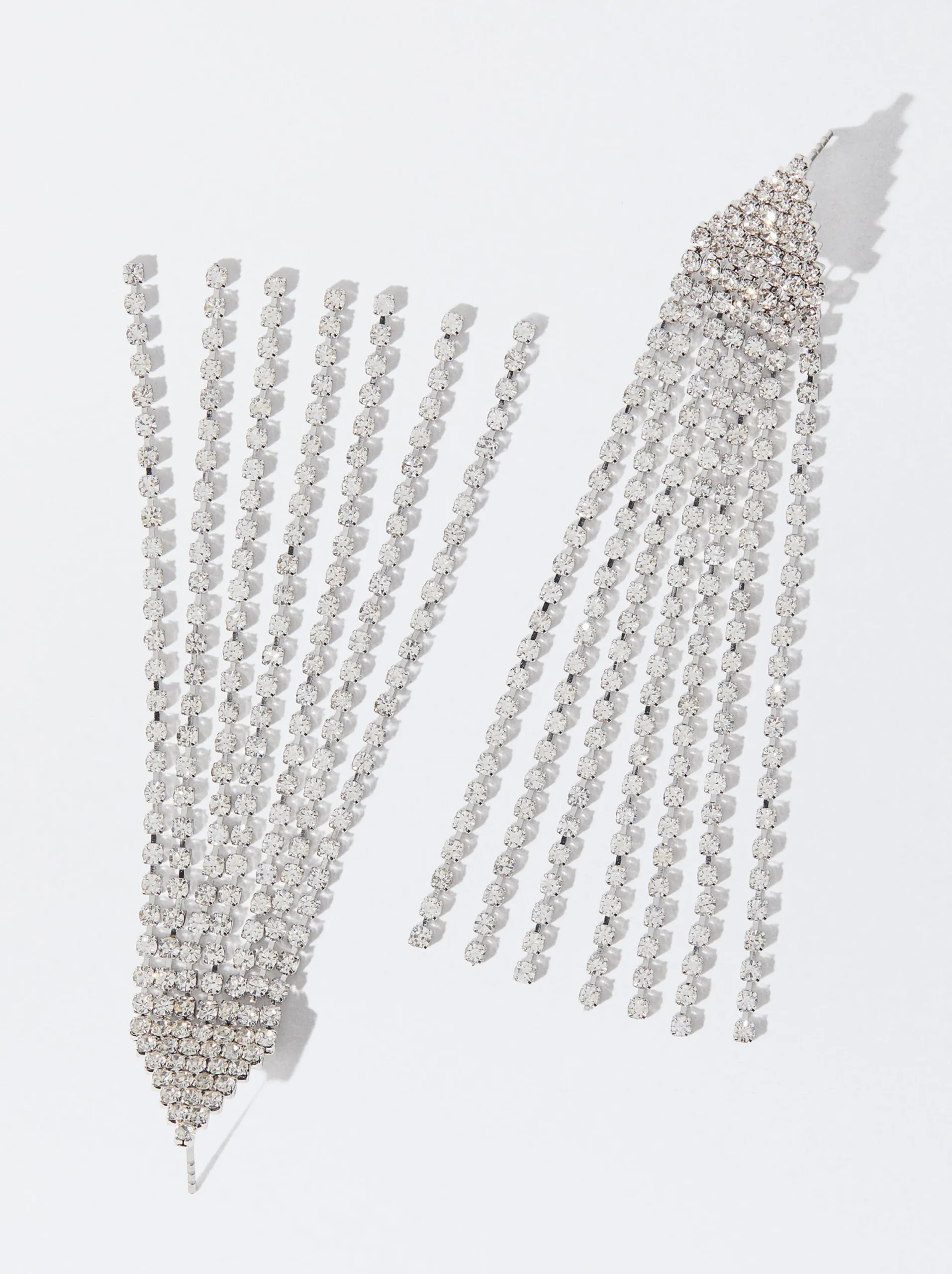 PARFOIS Pendientes Largos Con Cristales Multicor Shop