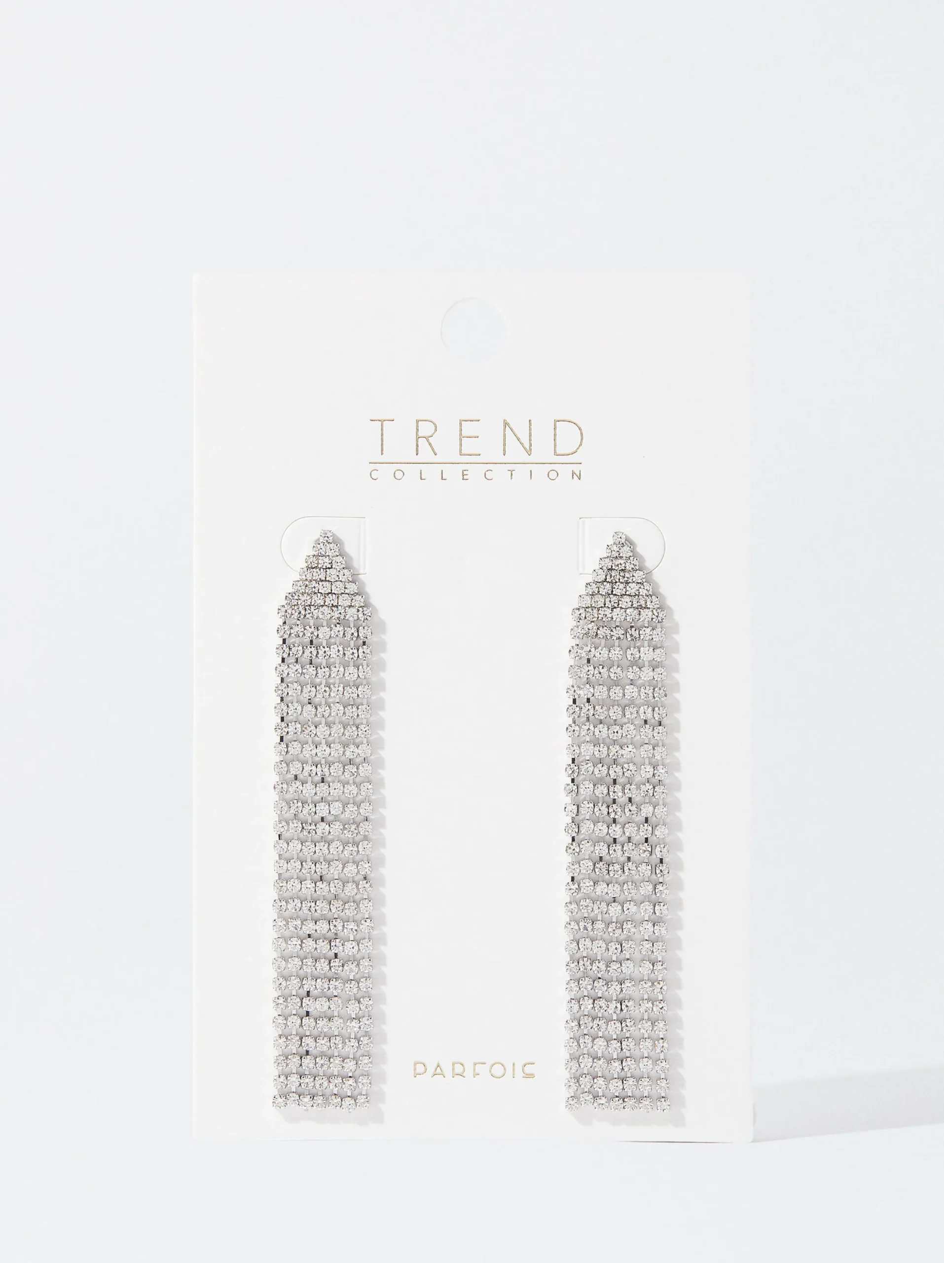 PARFOIS Pendientes Largos Con Cristales Multicor Shop