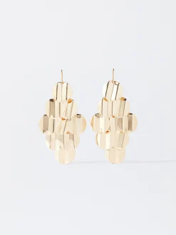 PARFOIS Pendientes Largos s Dorado Online