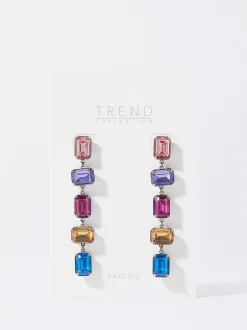 PARFOIS Pendientes Largos Multicolor Multicor Cheap