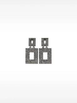 PARFOIS Pendientes Medianos Con Cristales Multicor Outlet