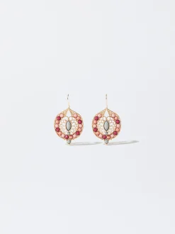 PARFOIS Pendientes Multicolor Con Piedra Multicor Hot