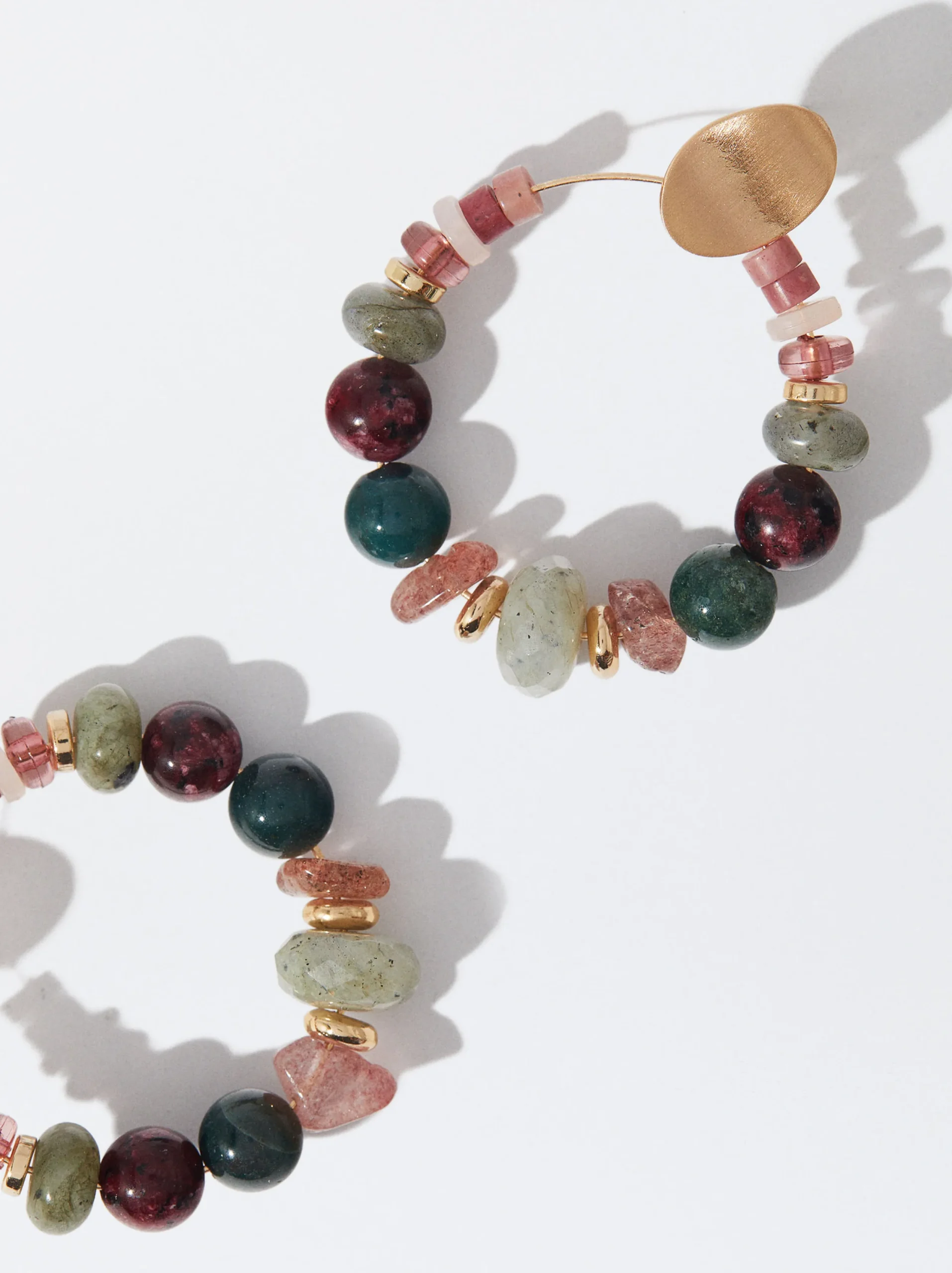 PARFOIS Pendientes Multicolor Con Piedra Multicor Outlet