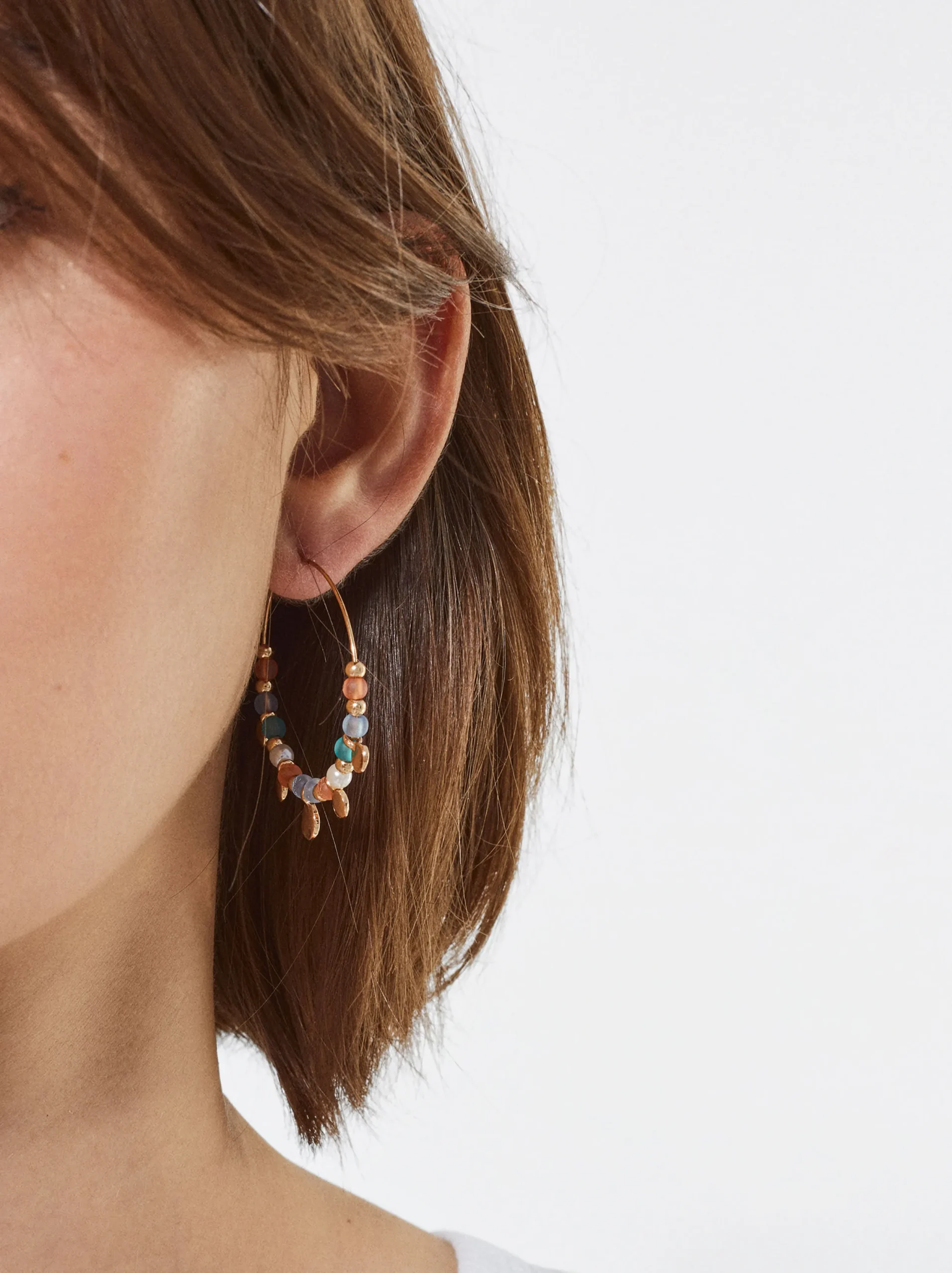 PARFOIS Pendientes Multicolor Con Acr&iacute;lico Multicor Sale