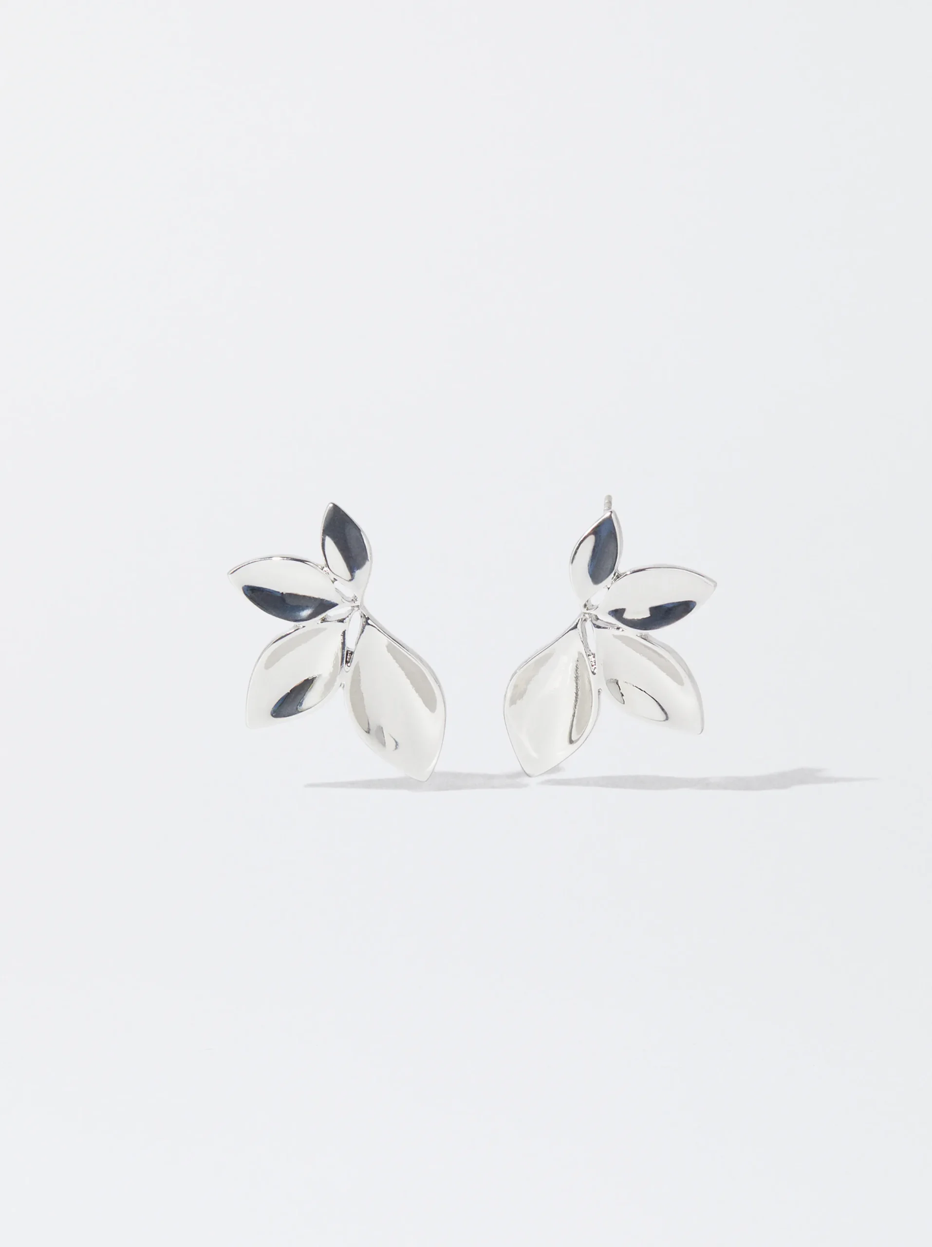 PARFOIS Pendientes s De Flor Plateado Sale