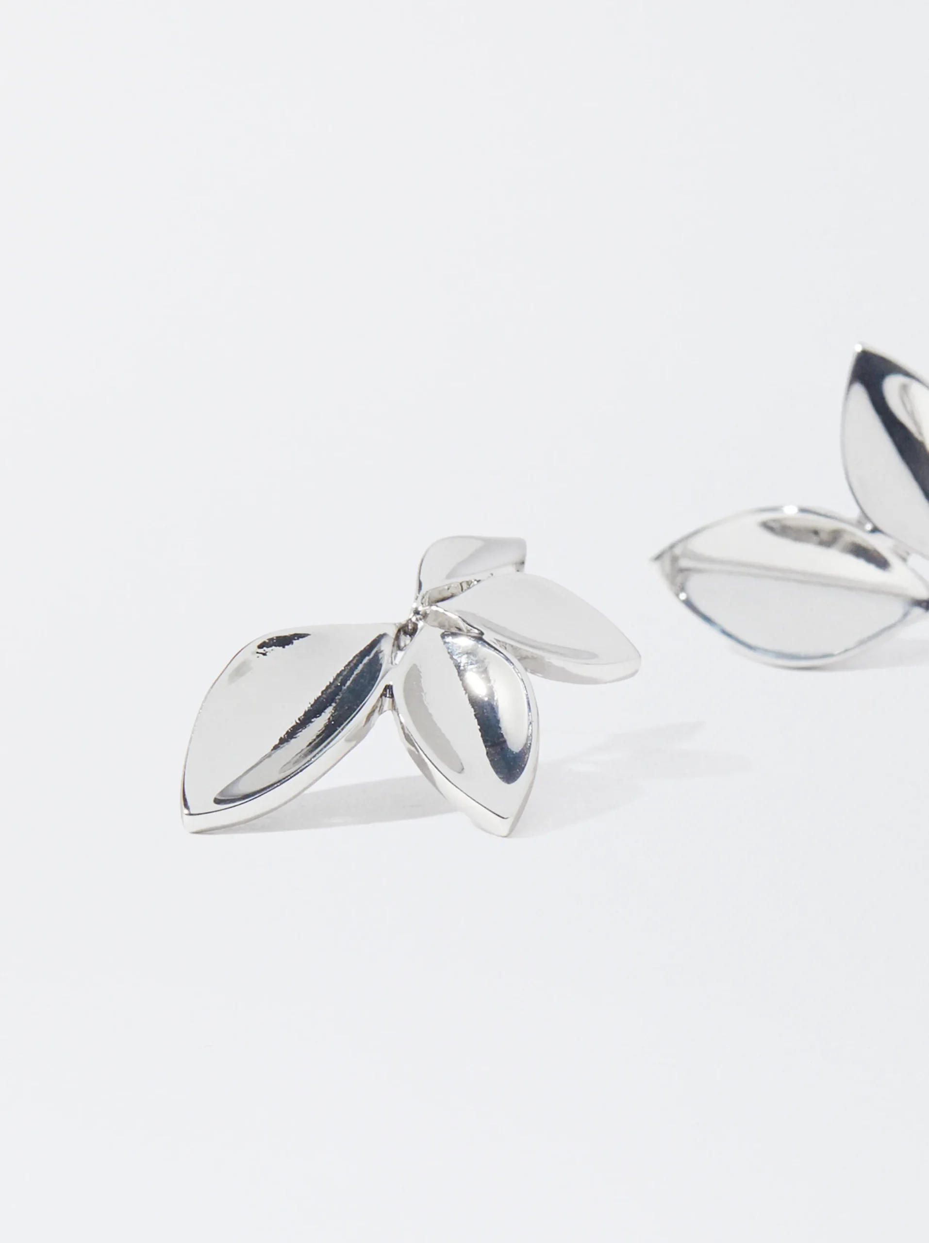 PARFOIS Pendientes s De Flor Plateado Sale