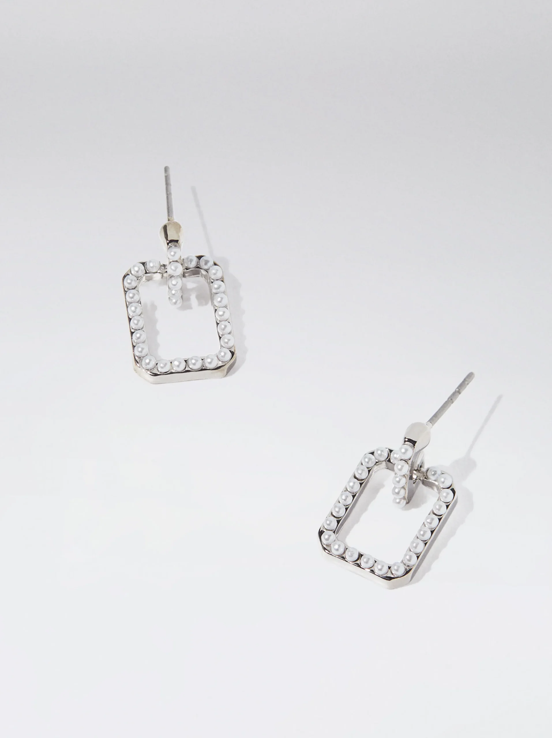 PARFOIS Pendientes s Perlas Plateado Online