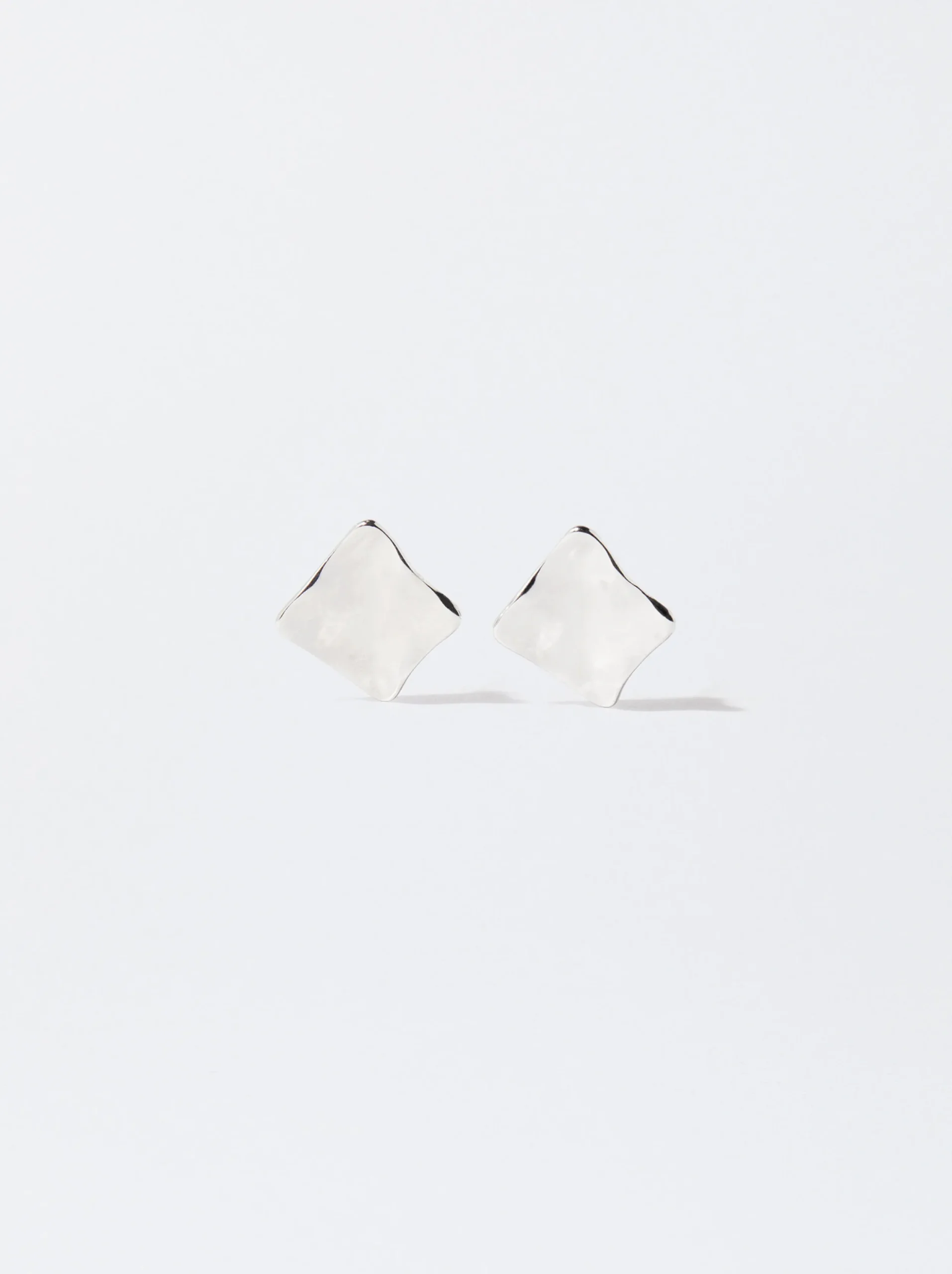 PARFOIS Pendientes s Relieve Plateado Fashion