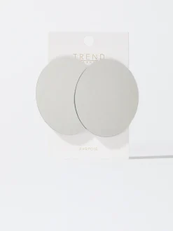 PARFOIS Pendientes Redondos Plateado New