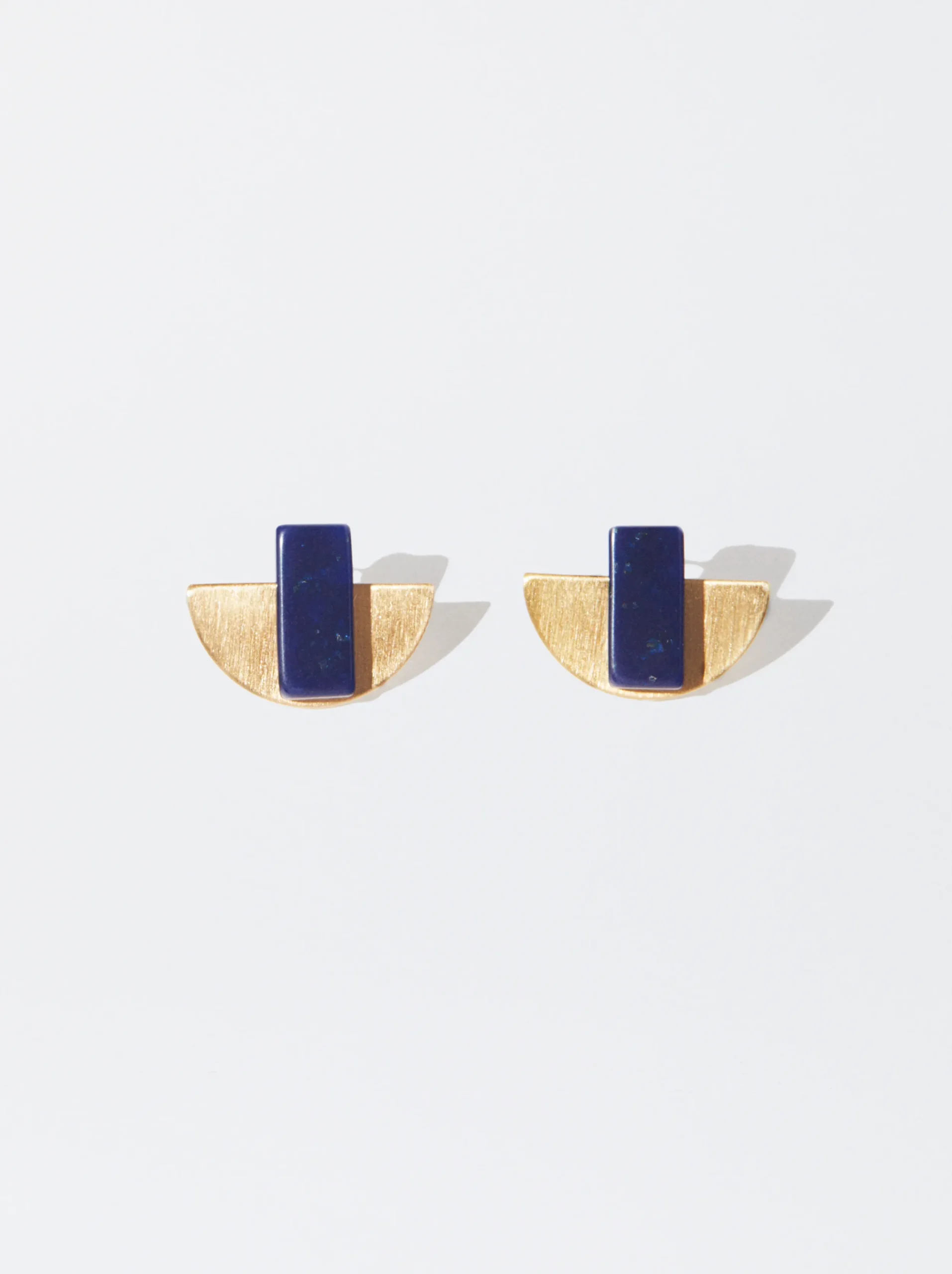 PARFOIS Pendientes Resina Azul Marino New