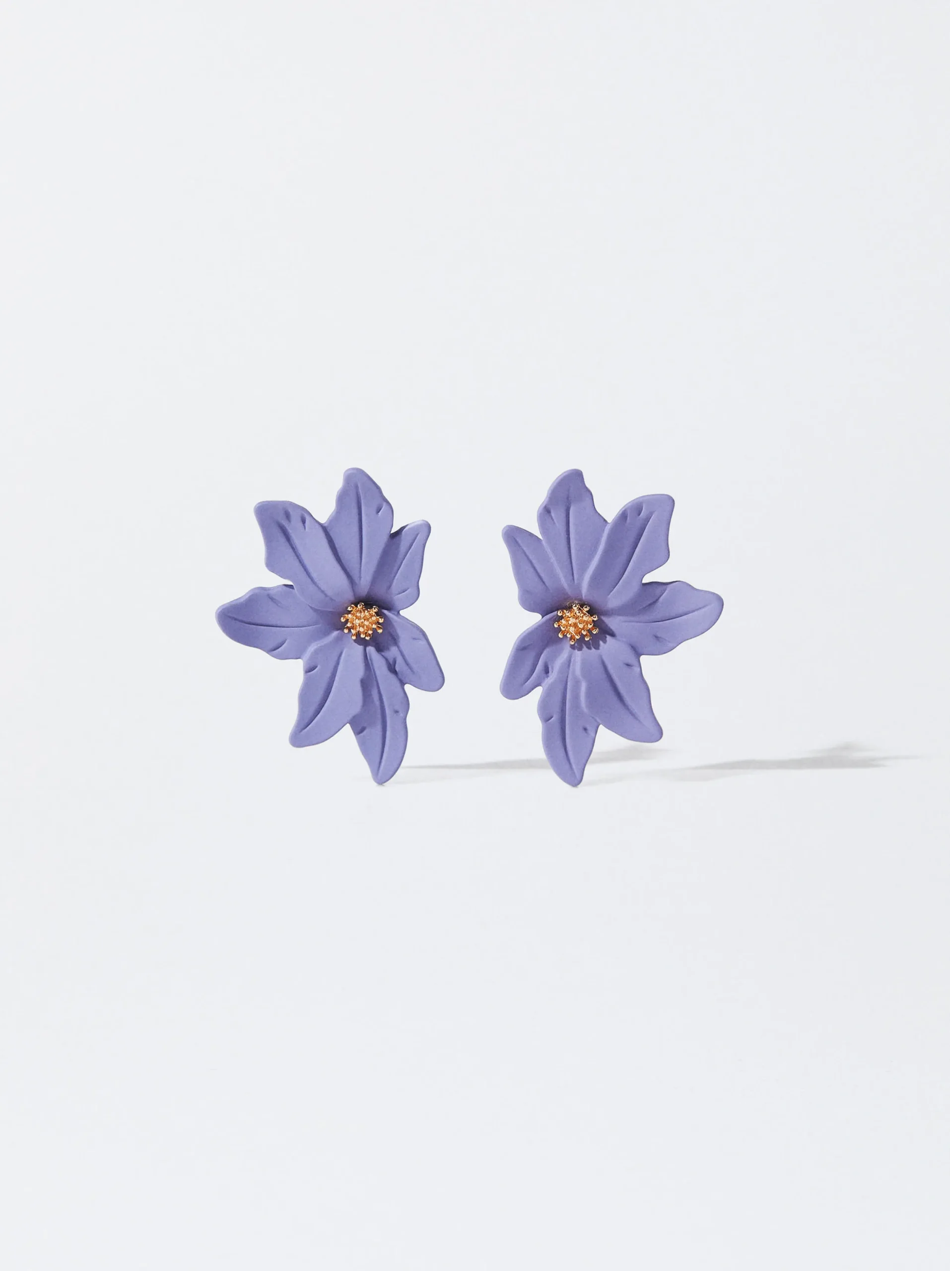 PARFOIS Pendientes Resina Violeta Discount