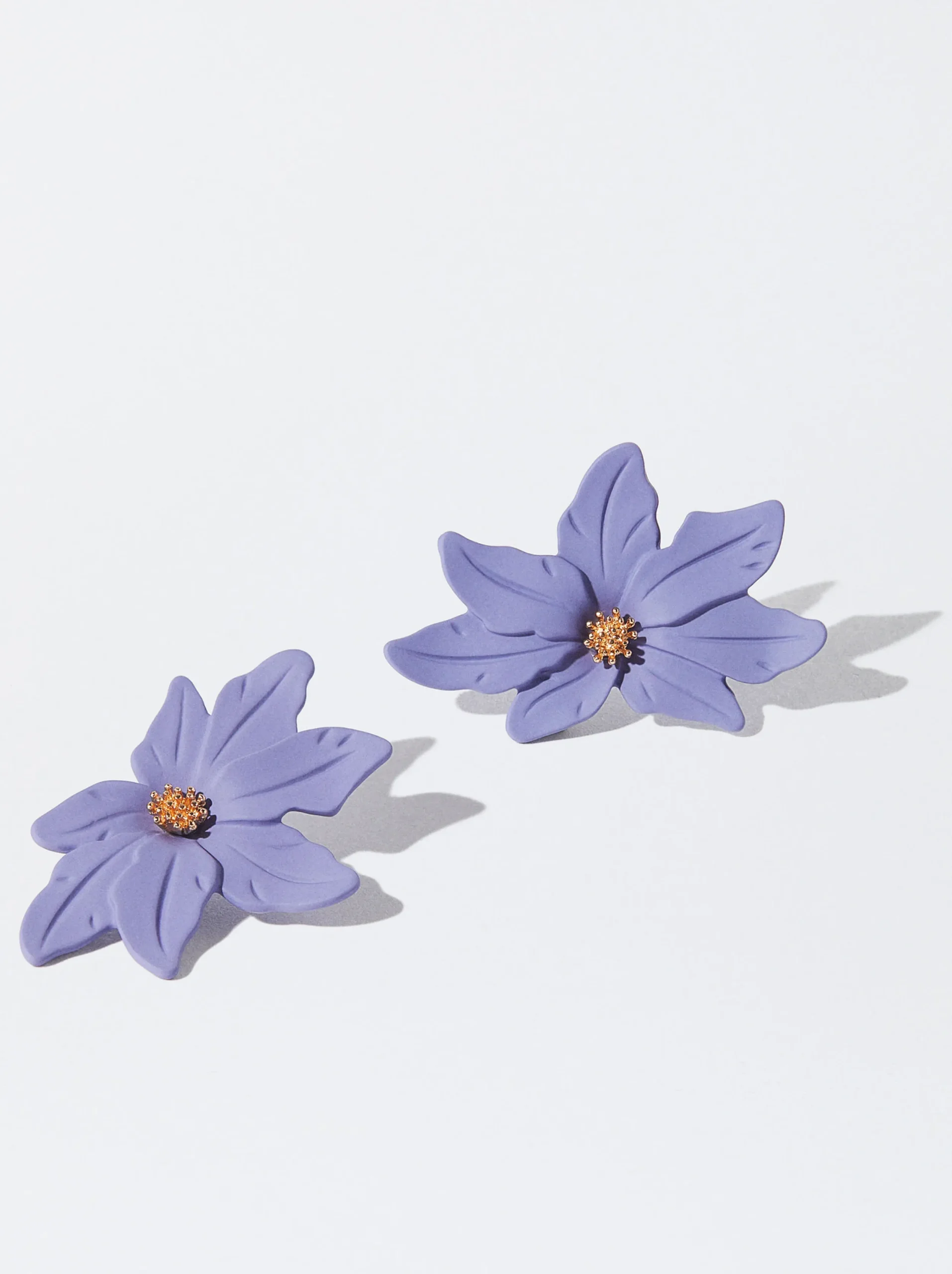 PARFOIS Pendientes Resina Violeta Discount