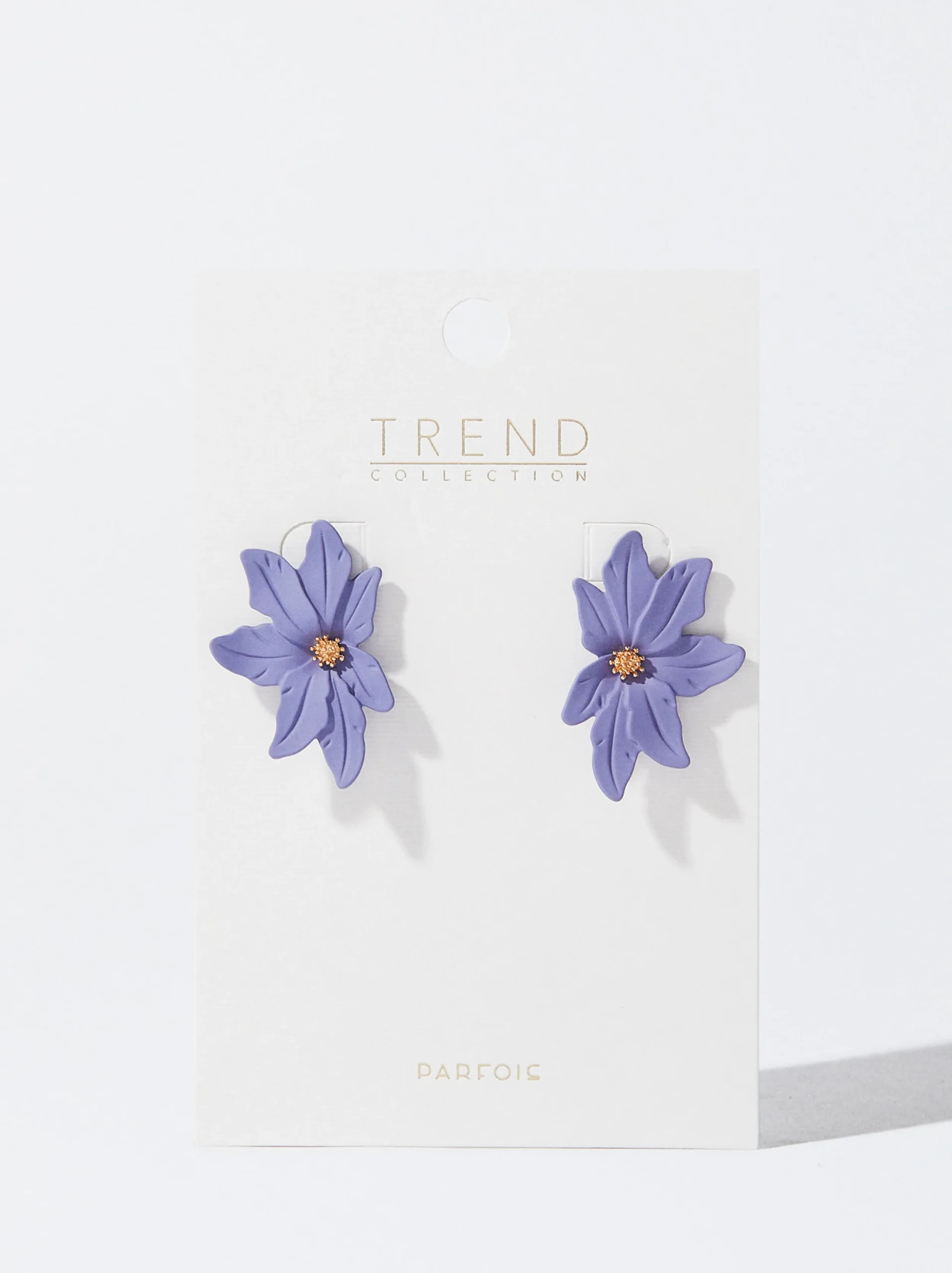 PARFOIS Pendientes Resina Violeta Discount