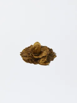 PARFOIS Pinza / Broche Con Flor Mostaza Store