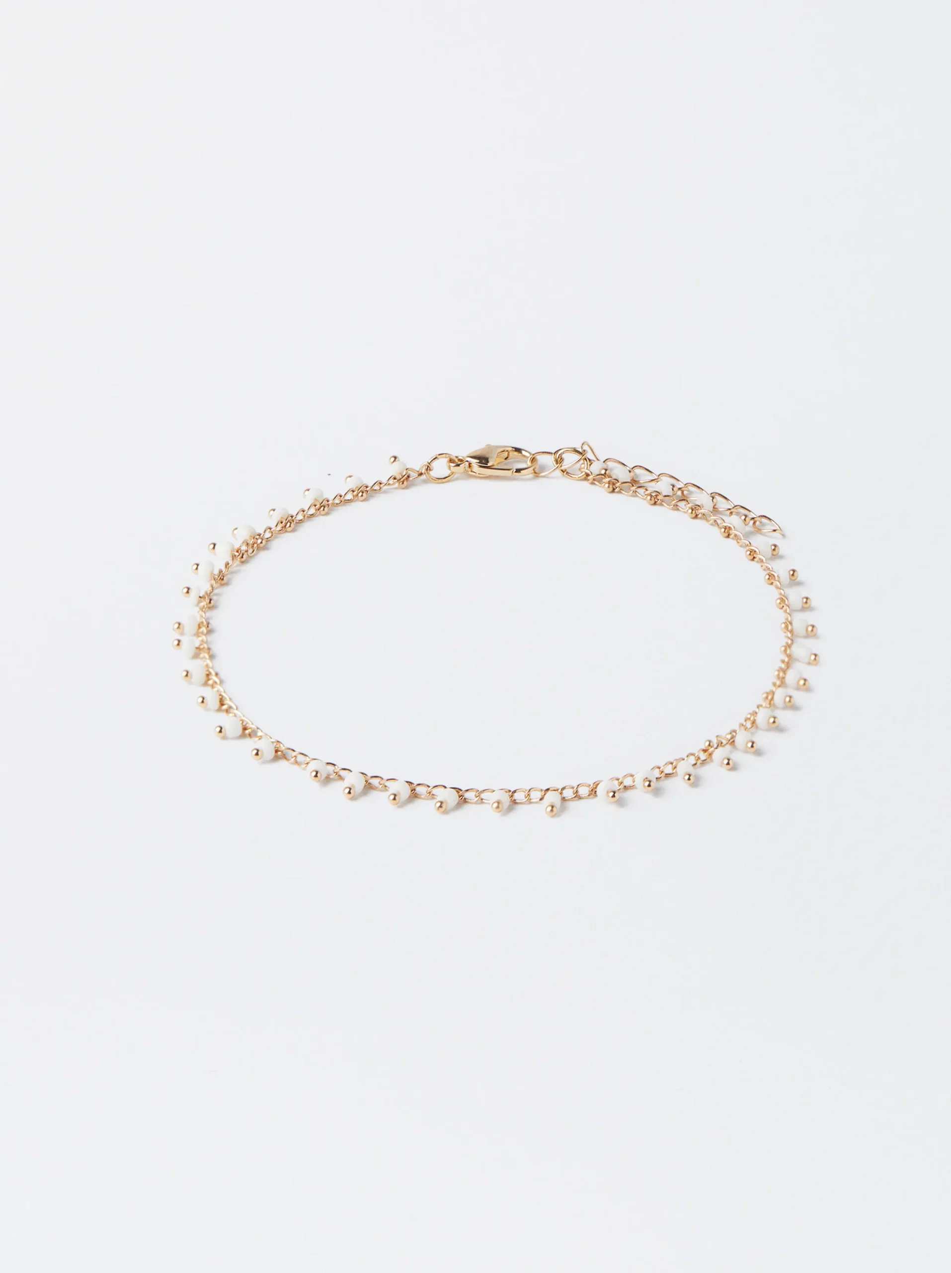 PARFOIS Pulsera Ajustable Con Abalorios Dorado Store
