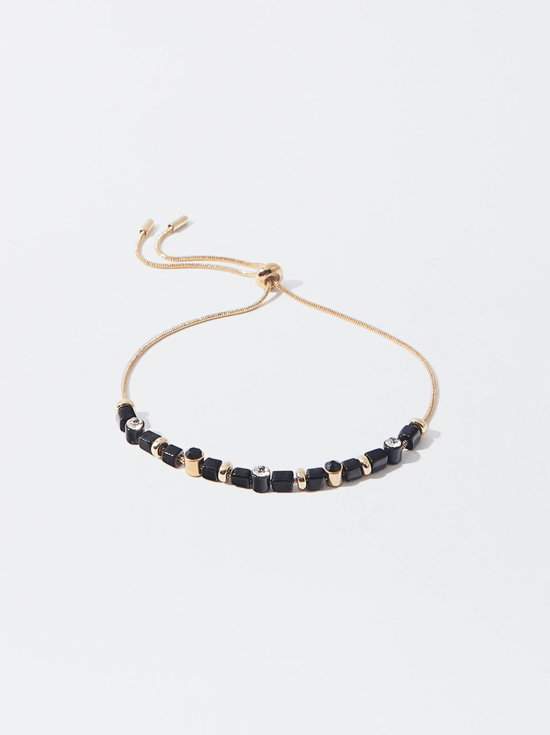 PARFOIS Pulsera Ajustable Con Resina Negro Outlet
