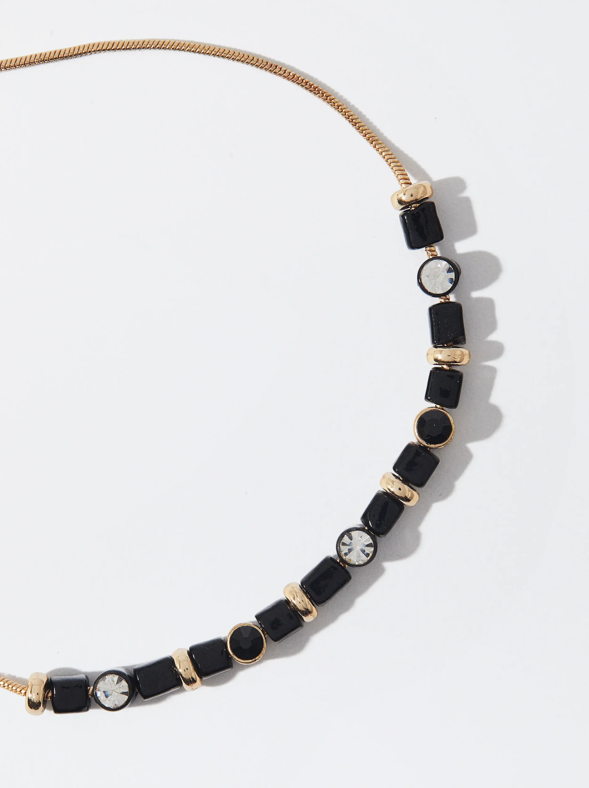 PARFOIS Pulsera Ajustable Con Resina Negro Outlet
