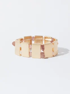 PARFOIS Pulsera Ajustable Dorada Multicor Best