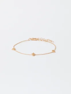 PARFOIS Pulsera Dorada Con Charms Dorado Fashion