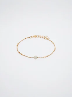 PARFOIS Pulsera Dorada Con Perla Dorado Discount