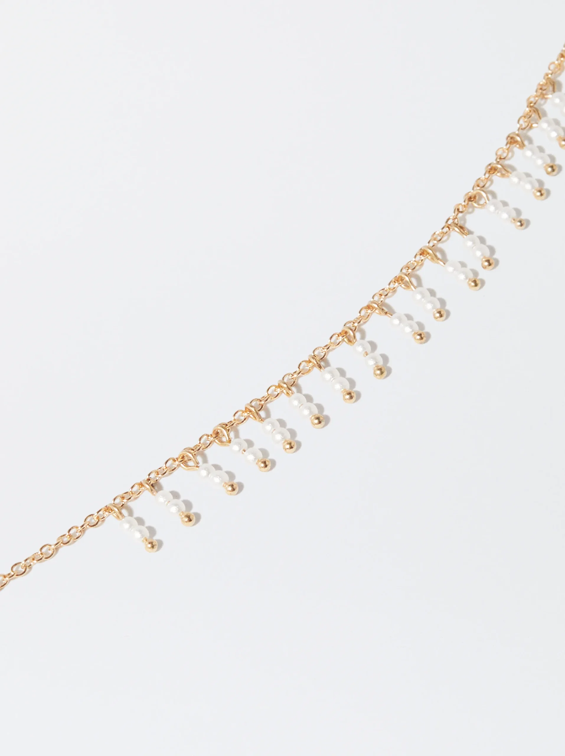 PARFOIS Pulsera Dorada Con Perlas Dorado Cheap