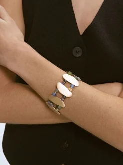 PARFOIS Pulsera El&aacute;stica Con Piedras Multicor Sale