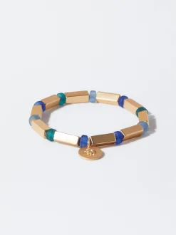 PARFOIS Pulsera El&aacute;stica Con Abalorios Multicor Cheap
