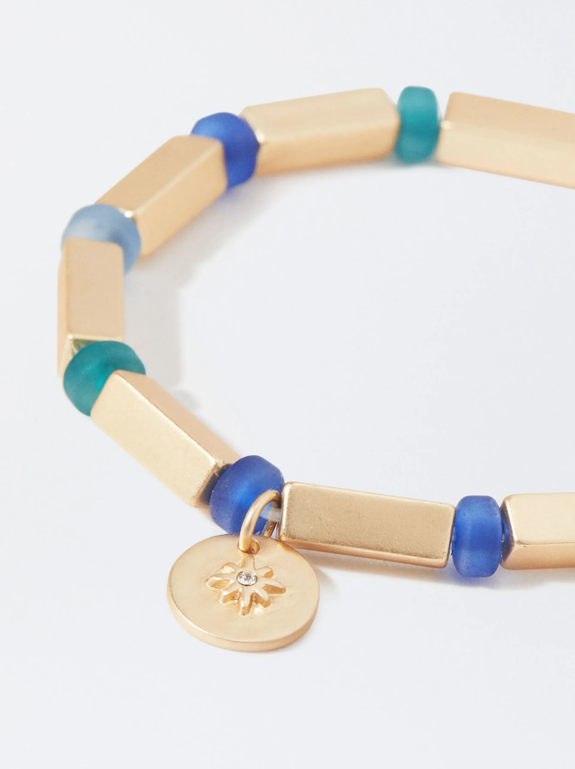PARFOIS Pulsera Elástica Con Abalorios Multicor Cheap