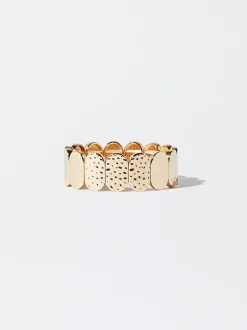 PARFOIS Pulsera Elástica Dorada Dorado Shop