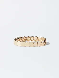 PARFOIS Pulsera Elástica Dorada Dorado Discount