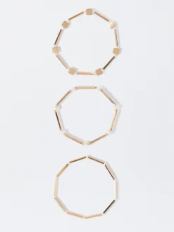PARFOIS Pulsera Elástica Dorada Dorado Cheap