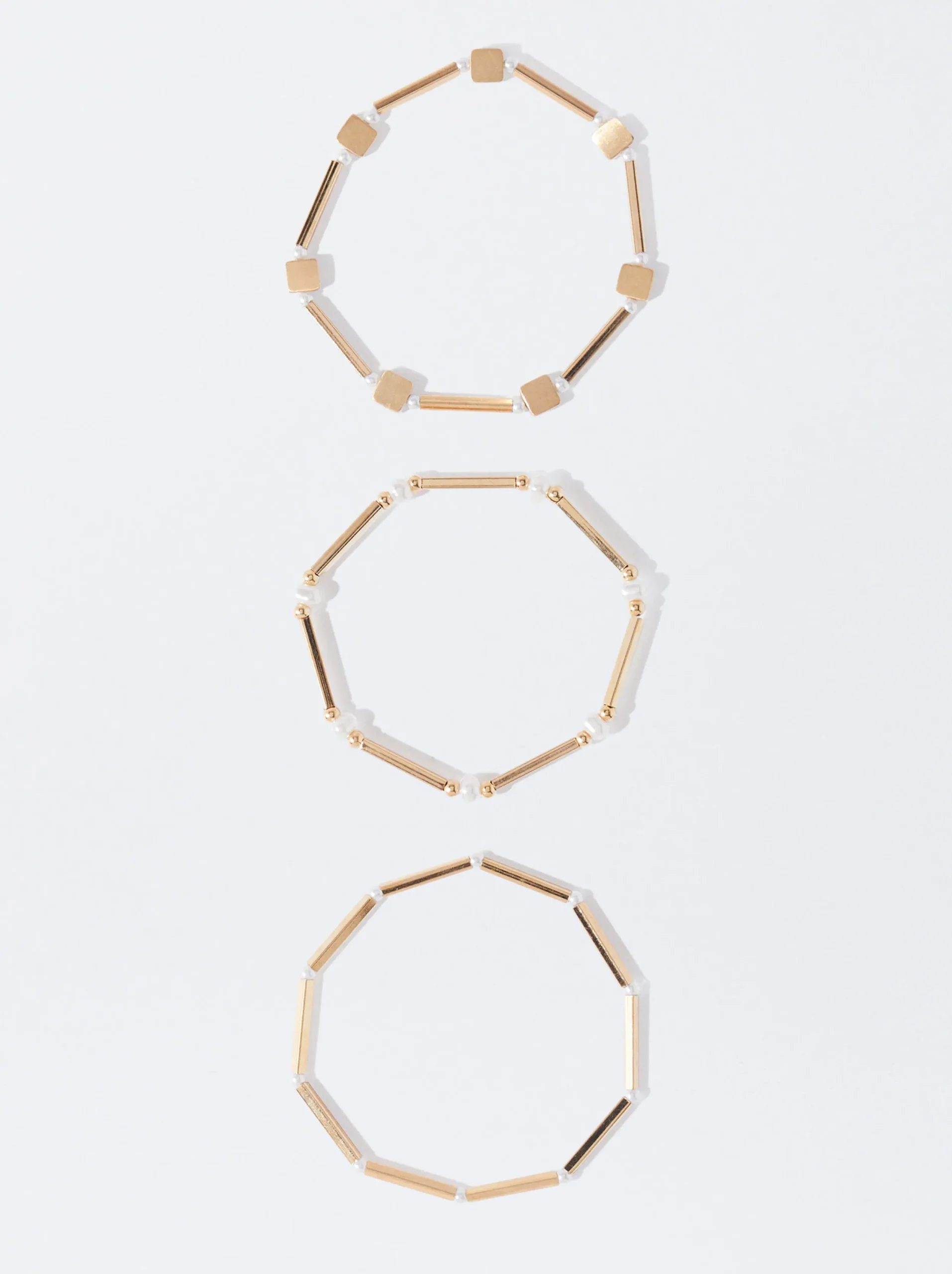 PARFOIS Pulsera Elástica Dorada Dorado Cheap