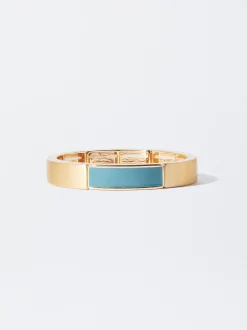 PARFOIS Pulsera Elástica Esmaltada Multicor Flash Sale