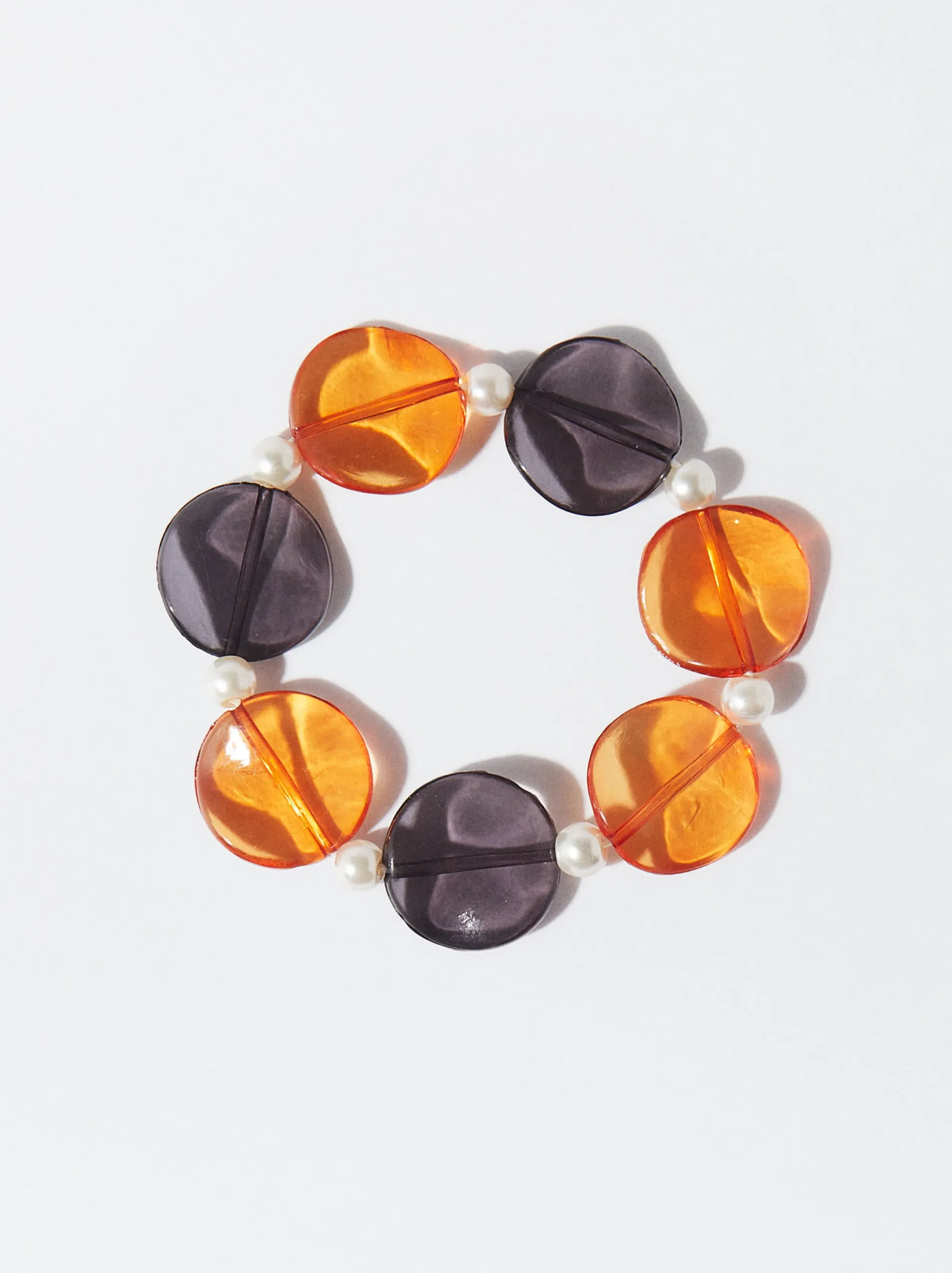 PARFOIS Pulsera Elástica Resina Multicor Discount
