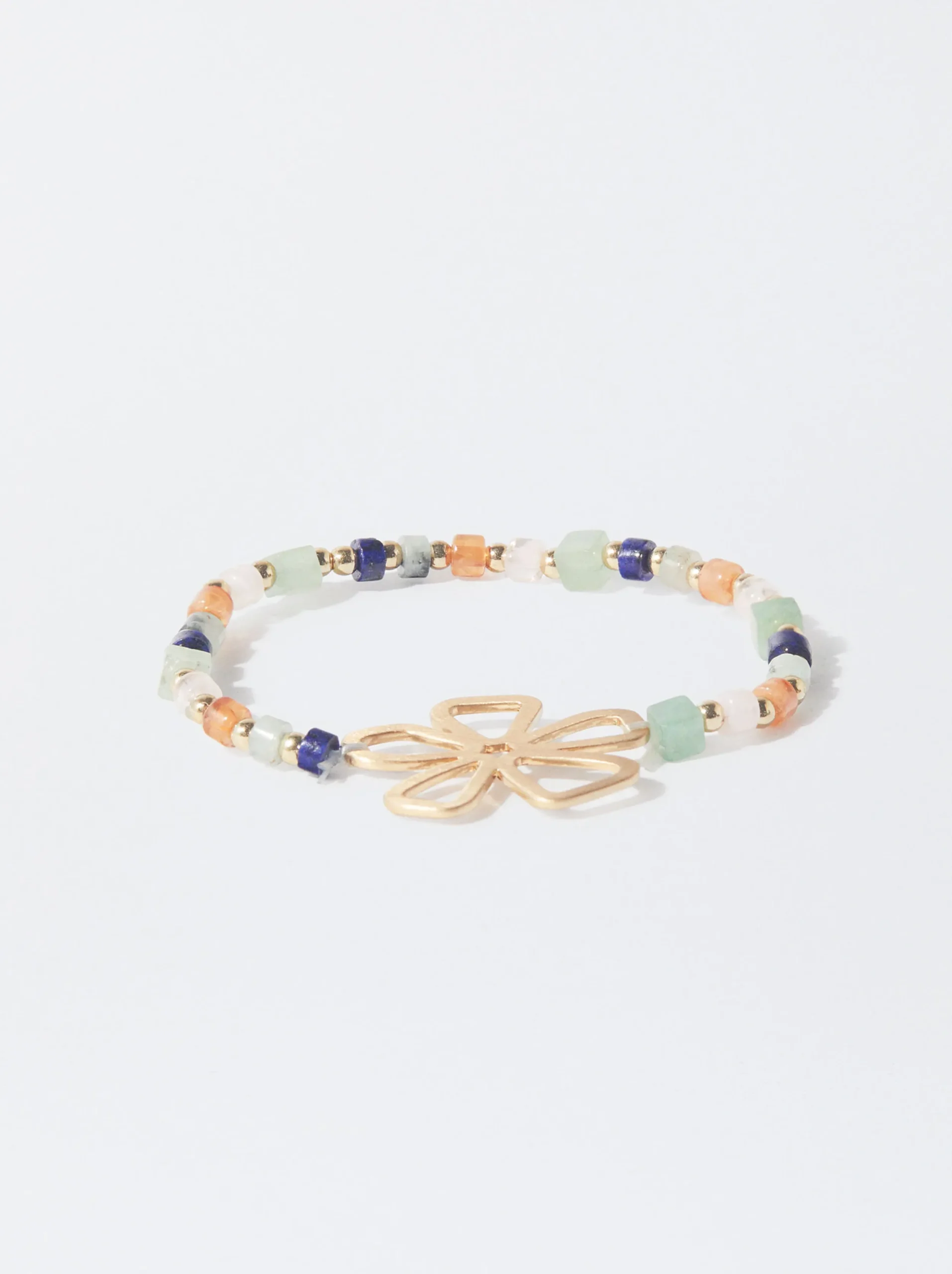 PARFOIS Pulsera Flor Con Cerámica Multicor Outlet