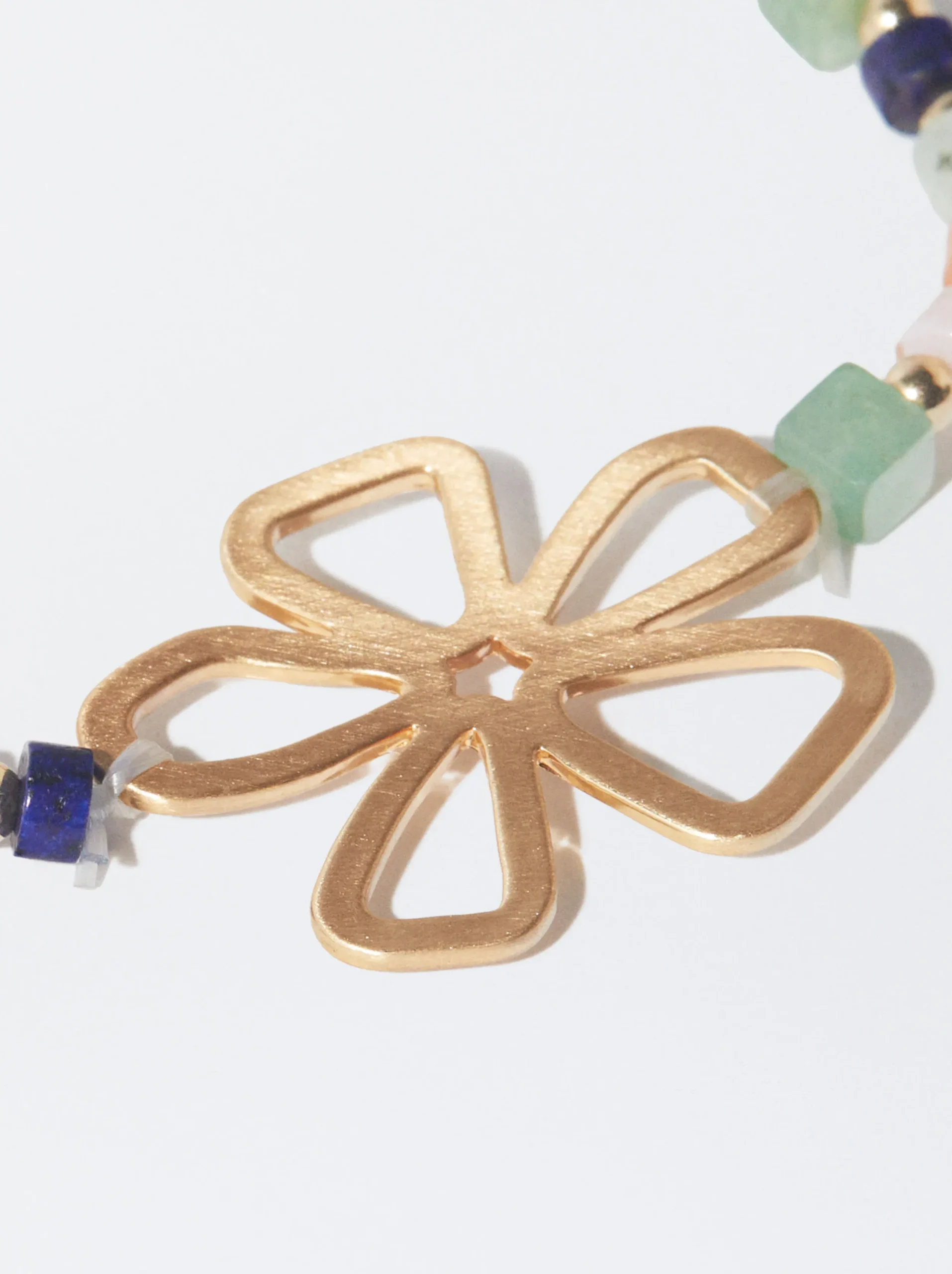 PARFOIS Pulsera Flor Con Cerámica Multicor Outlet