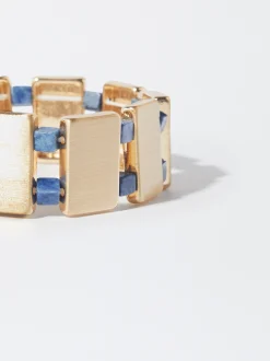 PARFOIS Pulsera Piedra Natural Azul Sale