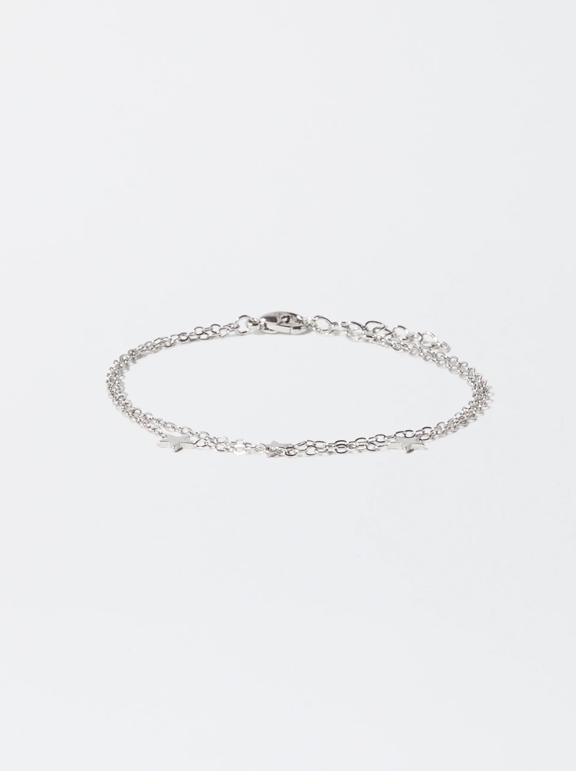 PARFOIS Pulsera Plateada Con Estrellas Plateado Cheap