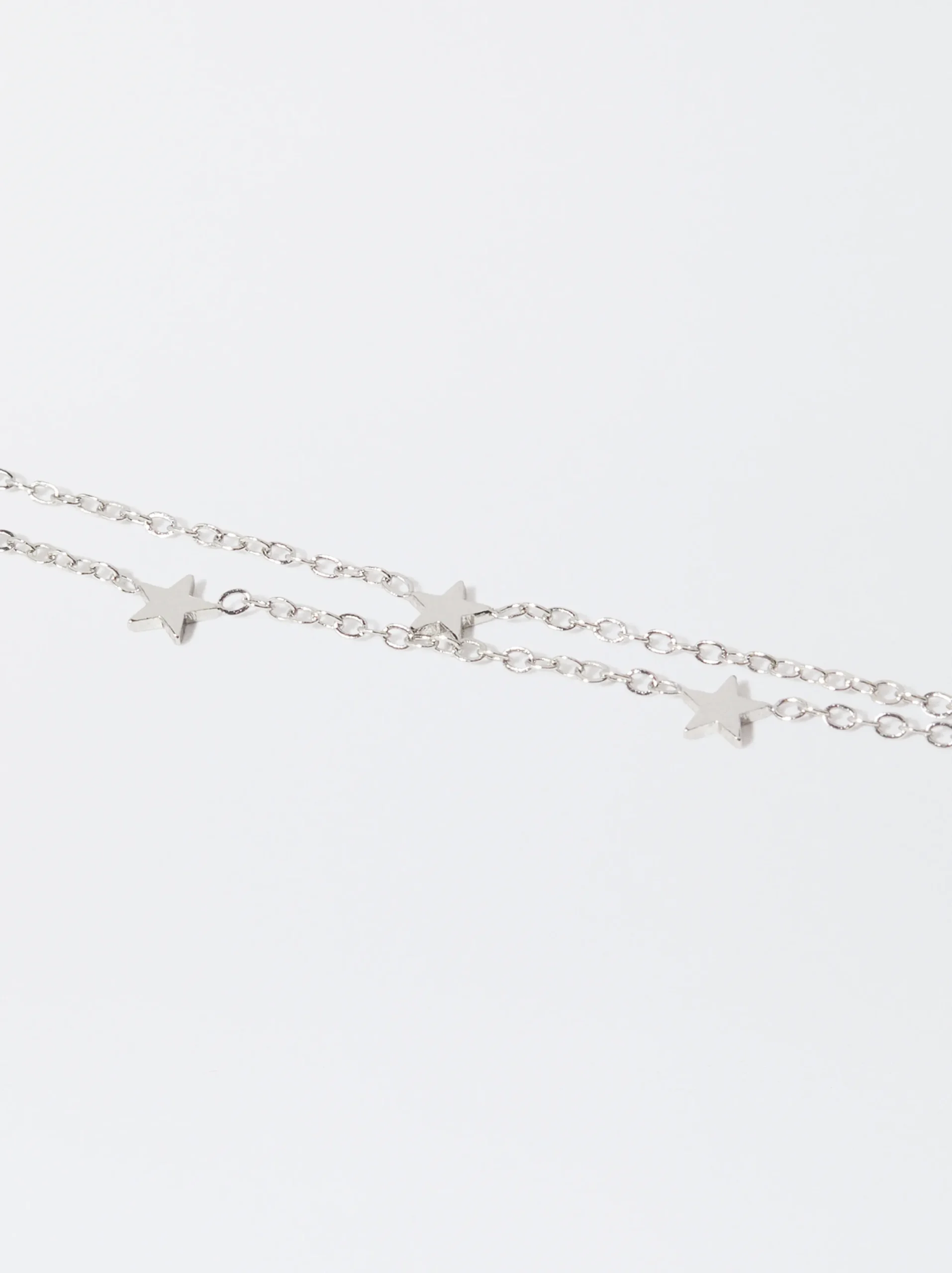 PARFOIS Pulsera Plateada Con Estrellas Plateado Cheap